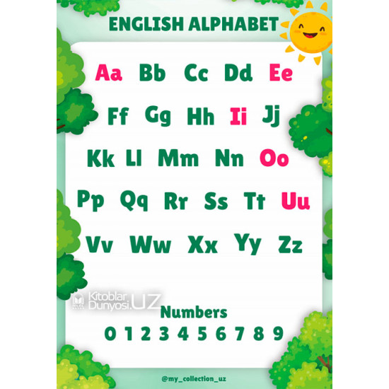 «English alphabet» (plakat, A3)